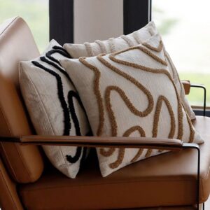 Boho Tufted Throw Pillow Cover 45×45cm – Tassel Design | Home Decor Kenya