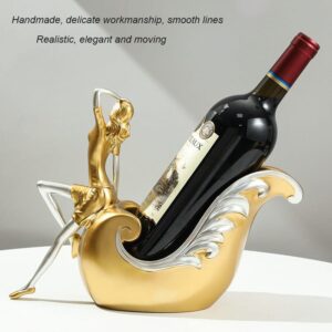 Creative Gold Resin Wine Bottle Holder – Decorative Display Stand | Luxury Home Decor Kenya