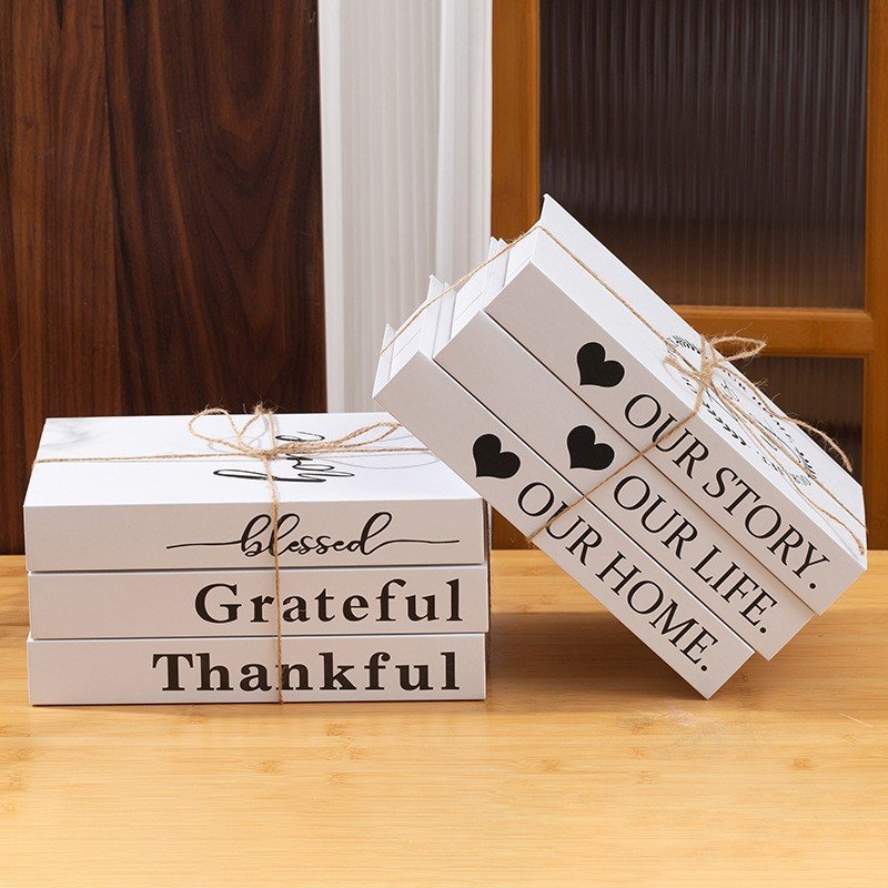 3-Piece White Decorative Books Set – Our Home, Our Life, Our Story | Modern Home Decor Kenya - Image 2