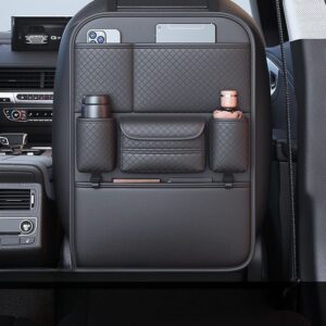 Premium Leather Car Back Seat Organizer – Waterproof Multi-Pocket Storage | Car Accessories Kenya
