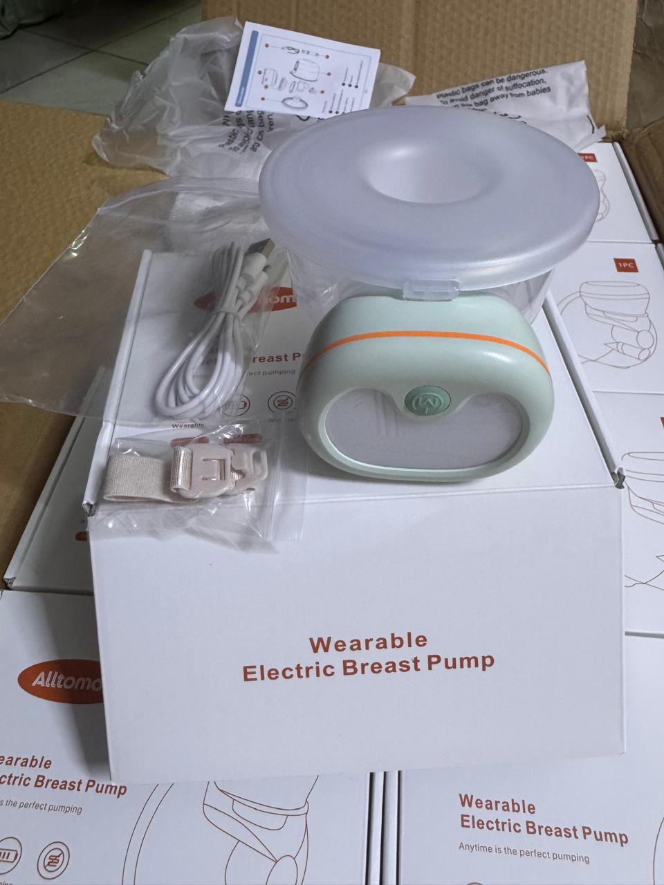 Wearable& Rechargeable Electric Hands-Free Wireless Breast Pump – Portable BPA-Free Electric Pump | Baby Care Kenya - Image 4
