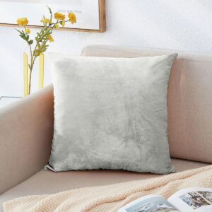 Light Grey Velvet Throw Pillow Cover 45×45cm – Soft Cushion Cover | Home Decor Kenya