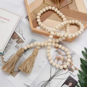 Decorative Wooden Bead Garland – Rustic Boho Home Accent | Home Decor Kenya