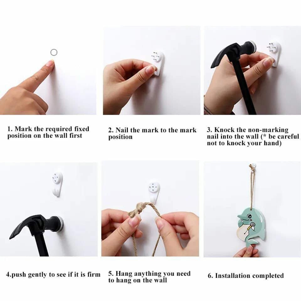 Multipurpose Wall Hooks – Easy Install Adhesive Hooks | Home Organization Kenya - Image 2