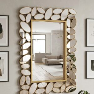 Luxury Gold Decorative Mirror 74×57cm – Elegant Wall Accent | Home Decor Kenya