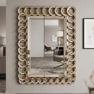 Luxury Gold Decorative Mirror 74×57cm – Elegant Wall Accent | Home Decor Kenya