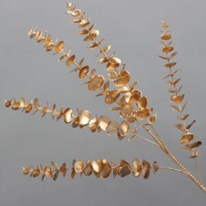 Gold Eucalyptus Artificial Stems – Luxury Floral Decor | Home Decor Kenya