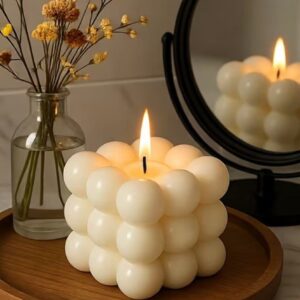 Scented Bubble Cube Candle – Aesthetic Decorative Candle | Home Decor Kenya