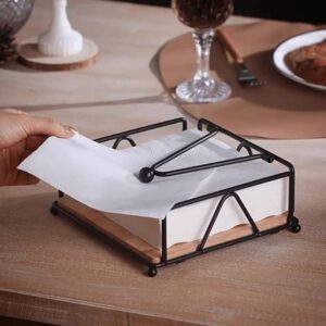 Bamboo Base Metal Serviette Holder – Gold/Black Napkin Stand | Kitchen & Dining Decor Kenya