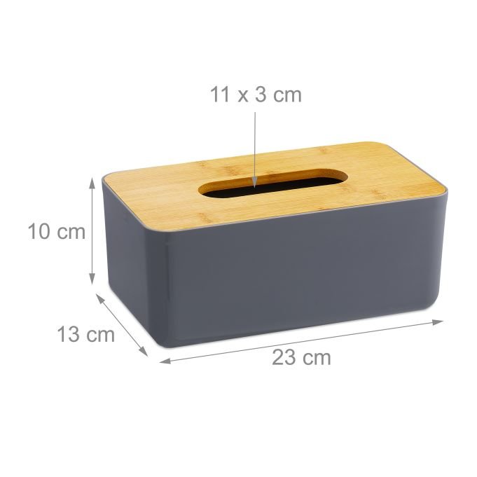 Black Serviette Holder with Bamboo Cover – Minimalist Napkin Organizer | Kitchen & Dining Kenya - Image 3