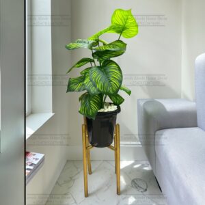 110cm Artificial Plant with Planter & Metal Stand – Modern Indoor Decor | Home Decor Kenya