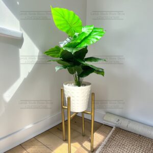 110cm Artificial Plant with Planter & Metal Stand – Modern Indoor Decor | Home Decor Kenya