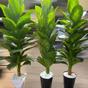 180cm Artificial Dieffenbachia Plant with Planter – Tall Indoor Decorative Tree | Luxury Home Decor Kenya