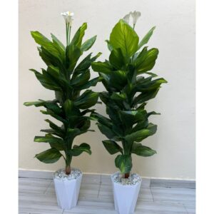180cm Artificial Decorative Plant in Geometric Planter – Indoor & Outdoor Statement Decor | Home Decor Kenya
