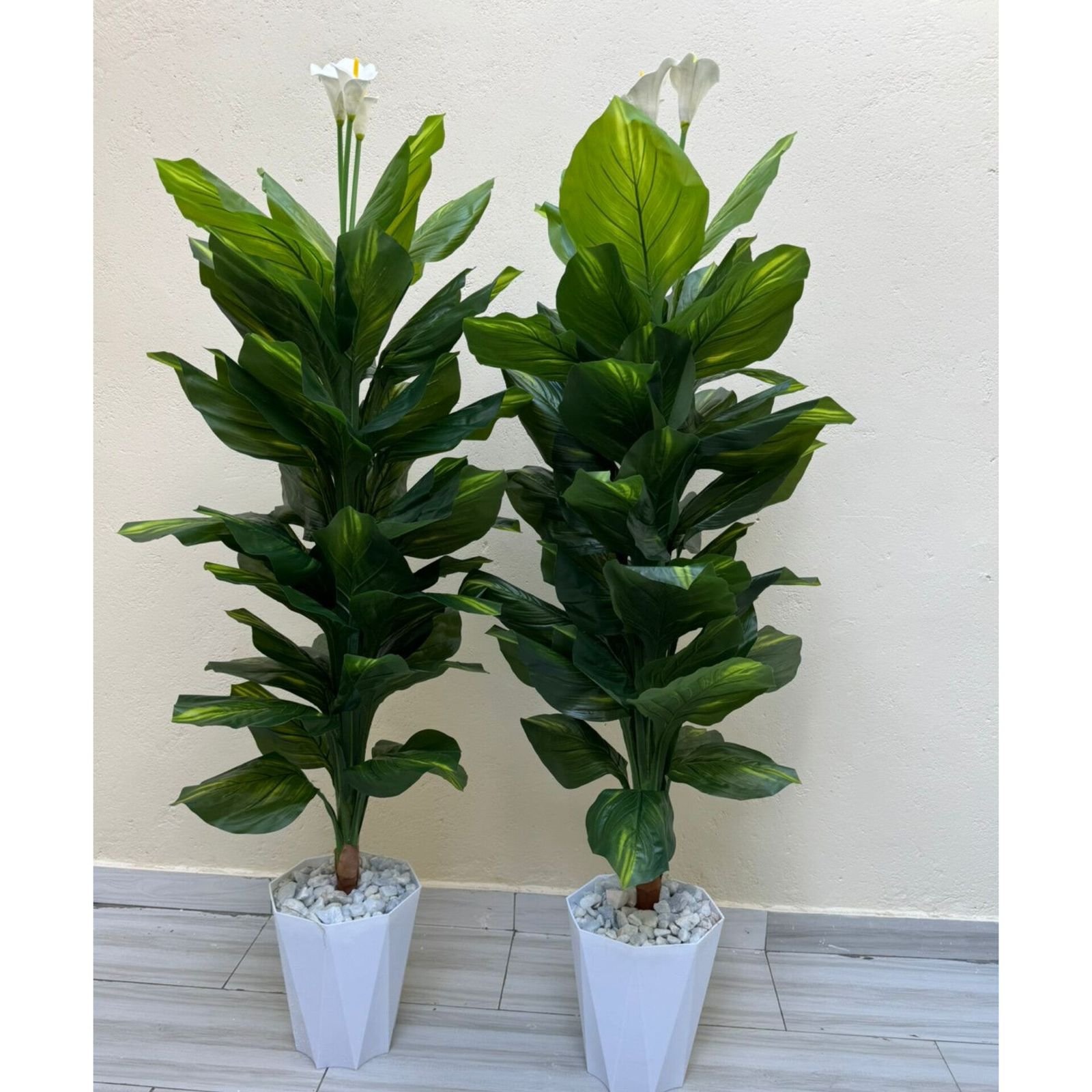 180cm Artificial Decorative Plant in Geometric Planter – Indoor & Outdoor Statement Decor | Home Decor Kenya