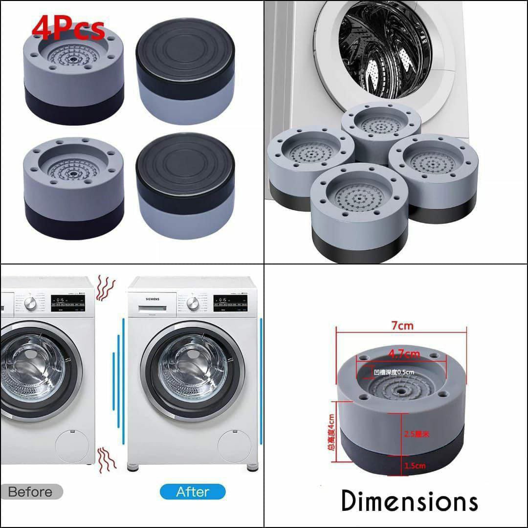 4PCS Anti-Vibration Pads – Shock & Noise Cancelling Appliance Support | Home Essentials Kenya