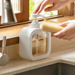 250ml Refillable Liquid Soap & Lotion Dispenser – Minimalist White Bathroom & Kitchen Dispenser | Modern Home Décor Kenya