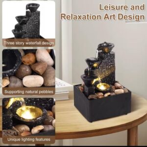 Floating Teapot Waterfall Fountain with LED Lights – USB Tabletop Decor | Home & Office Decor Kenya
