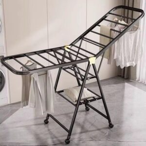 Foldable Portable Laundry Drying Rack with Wheels – Adjustable Clothes Airer | Home Essentials Kenya