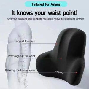 2PCS Car Headrest & Lumbar Support Set – Memory Foam Neck & Back Cushion | Car Comfort Accessories Kenya