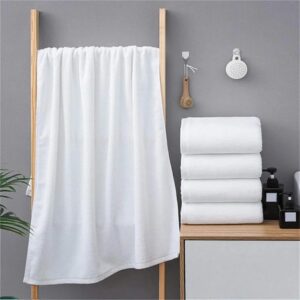 Camel White Large Bath Towel (90×150cm) – 100% Cotton Luxury Towel | Bathroom Essentials Kenya