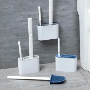 3-in-1 Silicone Toilet Brush Set – Wall Mounted & Floor Standing Bathroom Cleaner | Bathroom Essentials Kenya