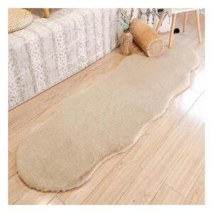 Ultra Soft Rabbit Fur Carpet (60×180cm) – Plush Irregular Bedside Rug | Home Decor Kenya