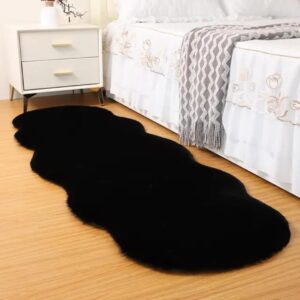 Ultra Soft Rabbit Fur Carpet (60×180cm) – Plush Irregular Bedside Rug | Home Decor Kenya