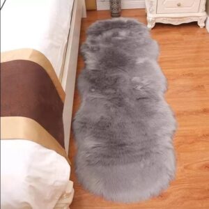 Faux Fur Carpet (60×180cm) – Soft Irregular Bedside Rug | Modern Home Decor Kenya
