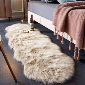 Faux Fur Carpet (60×180cm) – Soft Irregular Bedside Rug | Modern Home Decor Kenya