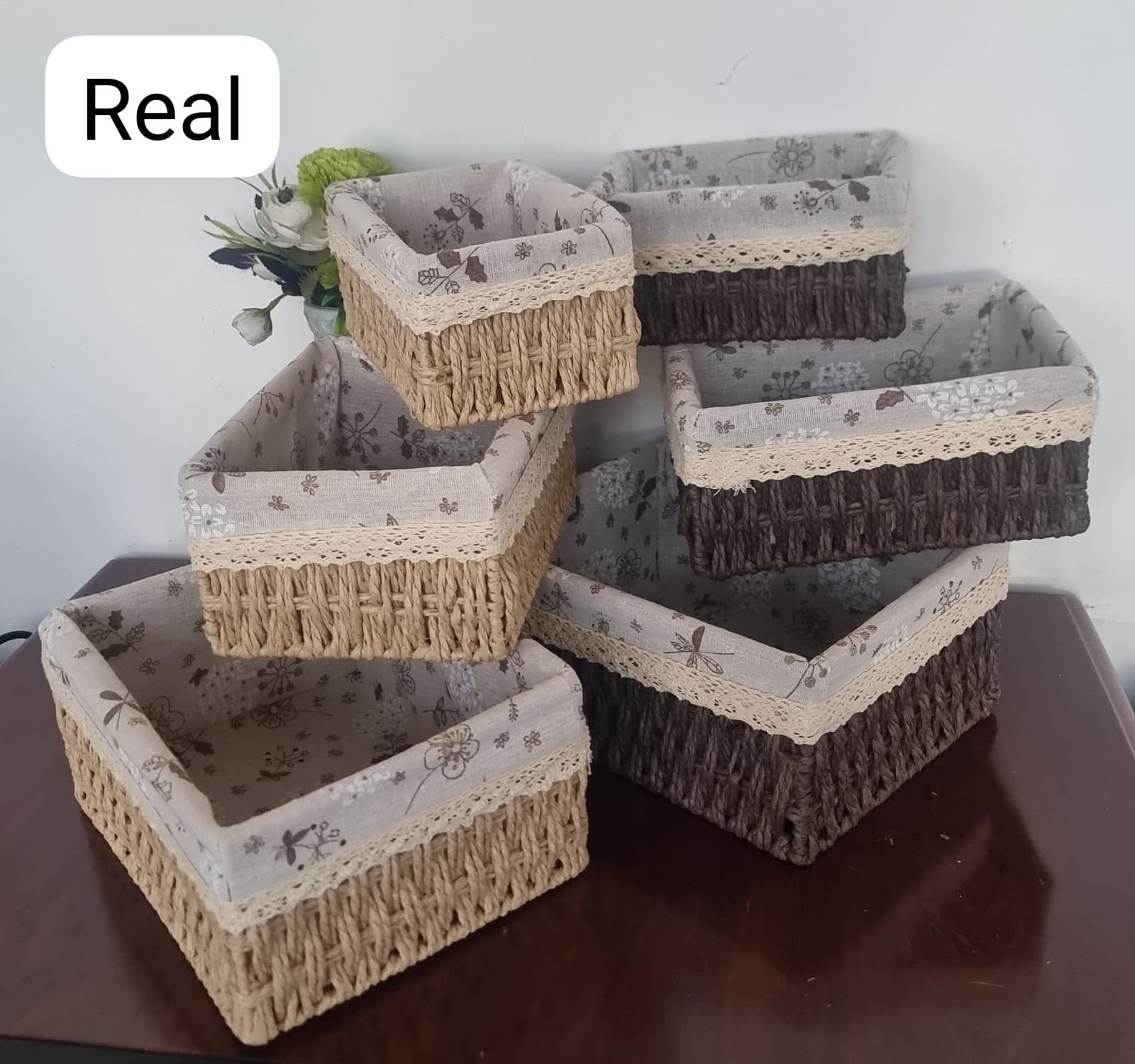 3-in-1 Woven Basket Organizer – Multipurpose Storage & Decor Basket | Home Organization Kenya - Image 3
