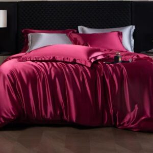 6 Silk Duvet Cover Set – Bedsheet & 4 Pillowcases | Luxury Bedding Kenya