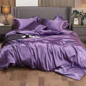 6 Silk Duvet Cover Set – Bedsheet & 4 Pillowcases | Luxury Bedding Kenya