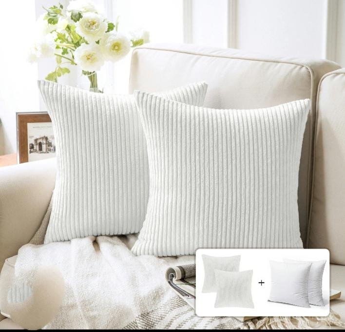 Corduroy Velvet Throw Pillow Cases – Soft Decorative Cushion Covers | Home Decor Kenya