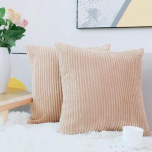 Corduroy Velvet Throw Pillow Cases – Soft Decorative Cushion Covers | Home Decor Kenya