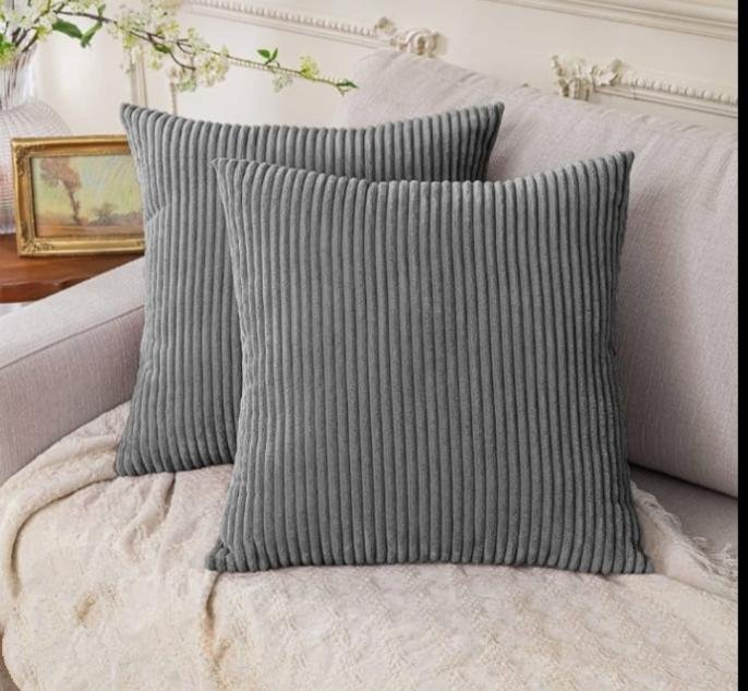 Corduroy Velvet Throw Pillow Cases – Soft Decorative Cushion Covers | Home Decor Kenya