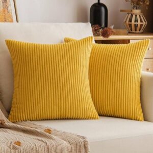 Corduroy Velvet Throw Pillow Cases – Soft Decorative Cushion Covers | Home Decor Kenya