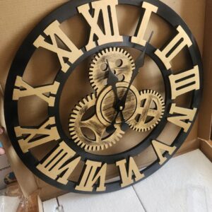 Vintage Gear Wall Clock – Decorative Industrial Style Clock | Luxury Home Decor Kenya