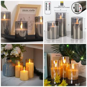 Set of 3 LED Flameless Candles with Remote Control – Smokeless & Non-Drip Decorative Candles | Home Decor Kenya