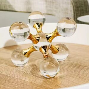 Luxury Crystal Geometric Molecular Ball – Modern Desktop & Home Decor Ornament | Office Decor Kenya