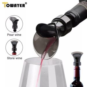 2-in-1 Wine Pourer & Stopper – Wine Aerator Bottle Spout | Bar Accessories Kenya