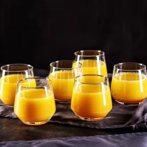 Moonlight Deli Glasses – 6PCS Clear Drinking Glass Set (370ML) | Dining Essentials Kenya