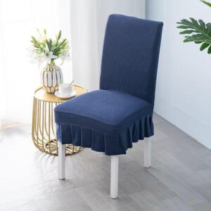 Jacquard Dining Chair Seat Covers with Frills – Stretch Chair Protector Covers | Dining Decor Kenya