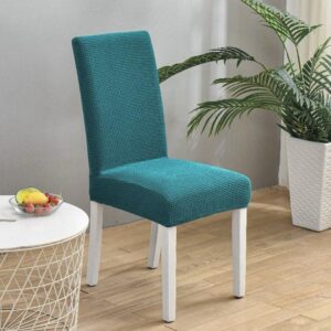 Slip Jacquard Dining Chair Seat Covers – Stretch Chair Protectors | Dining Room Decor Kenya