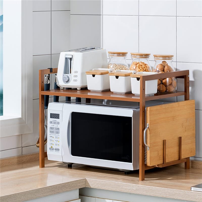 Multilayer Adjustable Microwave Stand – Expandable Kitchen Storage Organizer | Kitchen Essentials Kenya