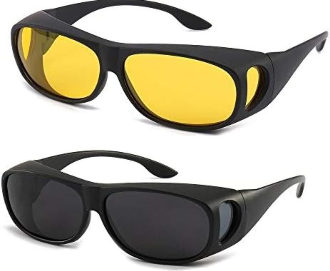 2PCS Anti-Glare Night Vision Driver Goggles – Enhanced Light Driving Glasses | Car Accessories Kenya - Image 2