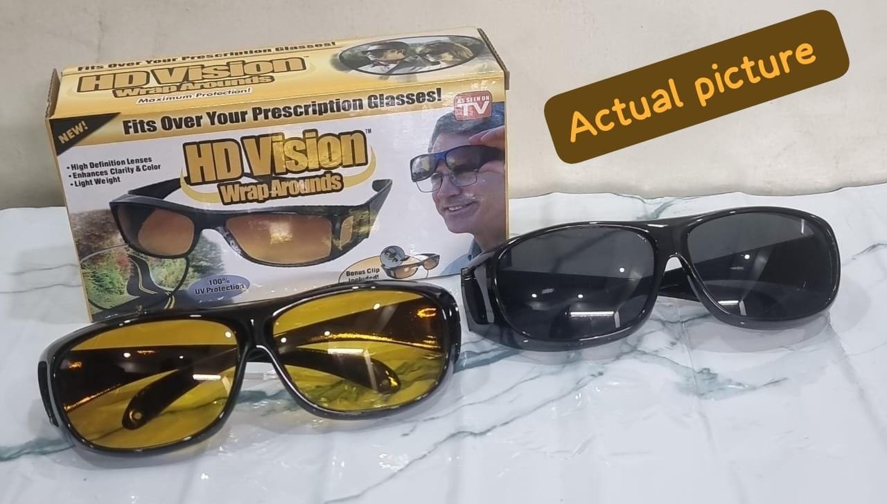 2PCS Anti-Glare Night Vision Driver Goggles – Enhanced Light Driving Glasses | Car Accessories Kenya
