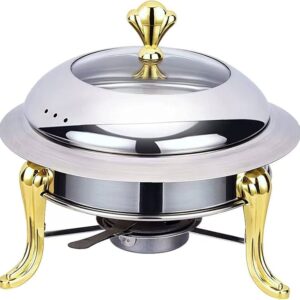 28CM Stainless Steel Golden Chafing Dish Food Warmer – Luxury Serving Dish | Kitchen & Catering Essentials Kenya