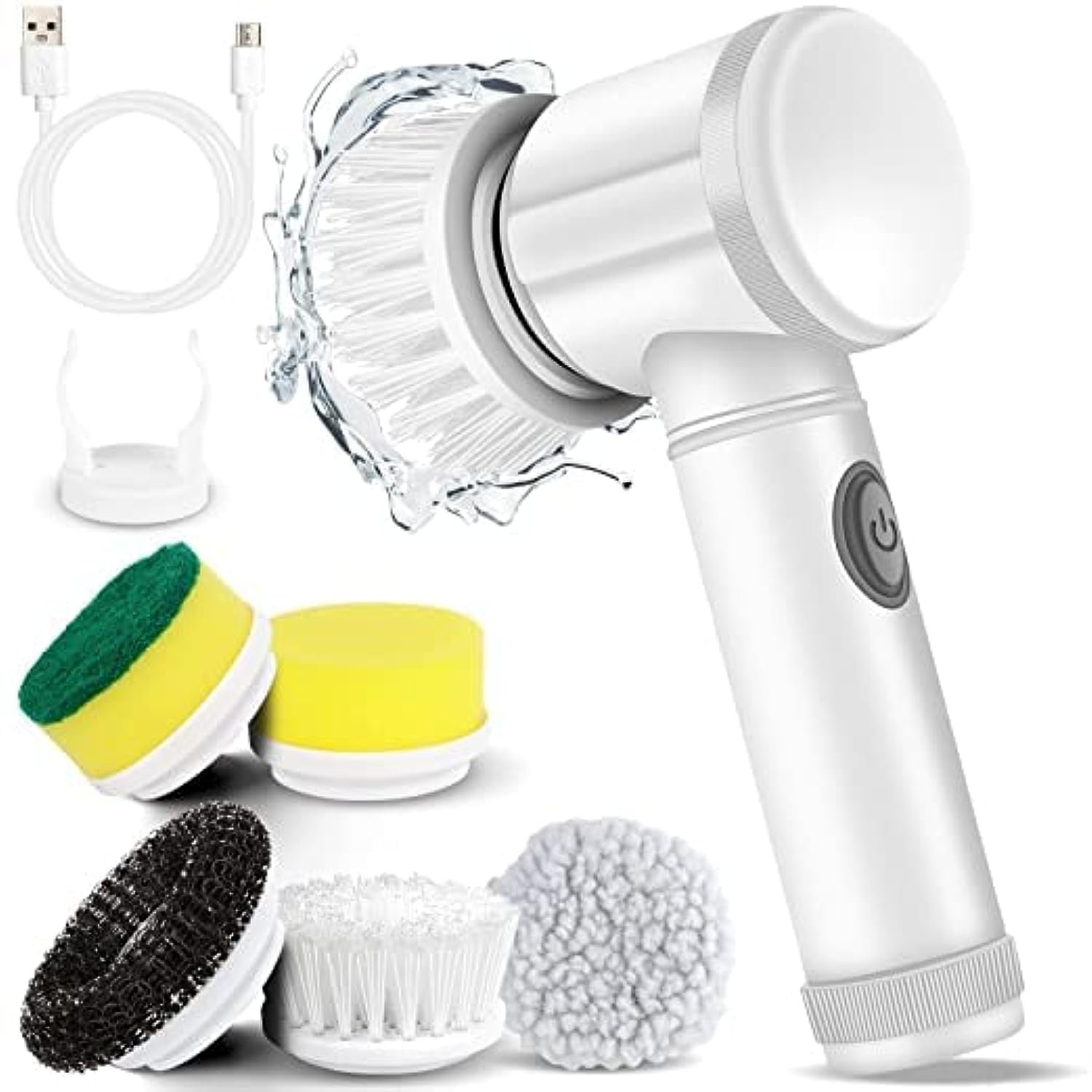 USB Rechargeable Magic Cleaning Brush – 3-in-1 Brush, Sponge & Polisher | Home Cleaning Gadget Kenya - Image 3