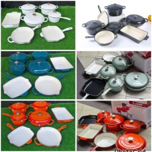 11PCS Enamel Cast Iron Cooking Pot Set – Premium Heavy Duty Cookware | Luxury Kitchen Essentials Kenya